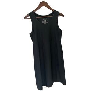 L.L.Bean Active Tank Dress Black Size XS Sleeveless Pull On Athletic